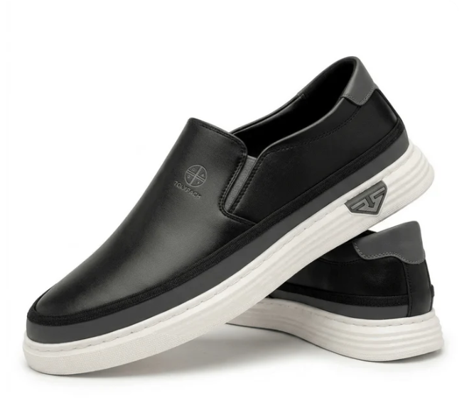 Genuine Leather Casual Sneakers