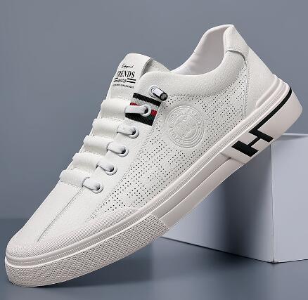 Classic White Lace-Up Sneakers