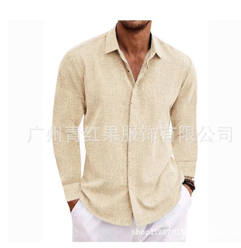 Linen Long-Sleeve Casual Shirt