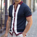 Contrast Collar Button-Up Shirt