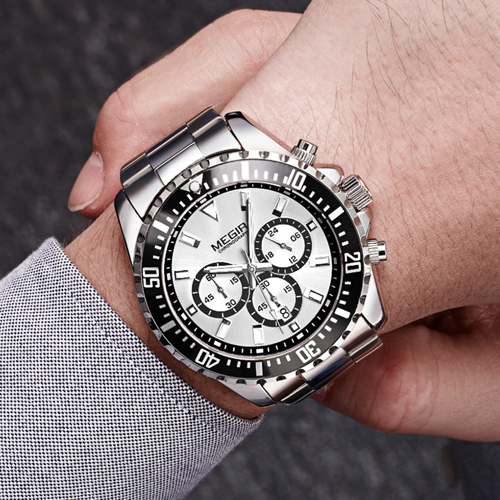 Chronograph Steel Sports Watch