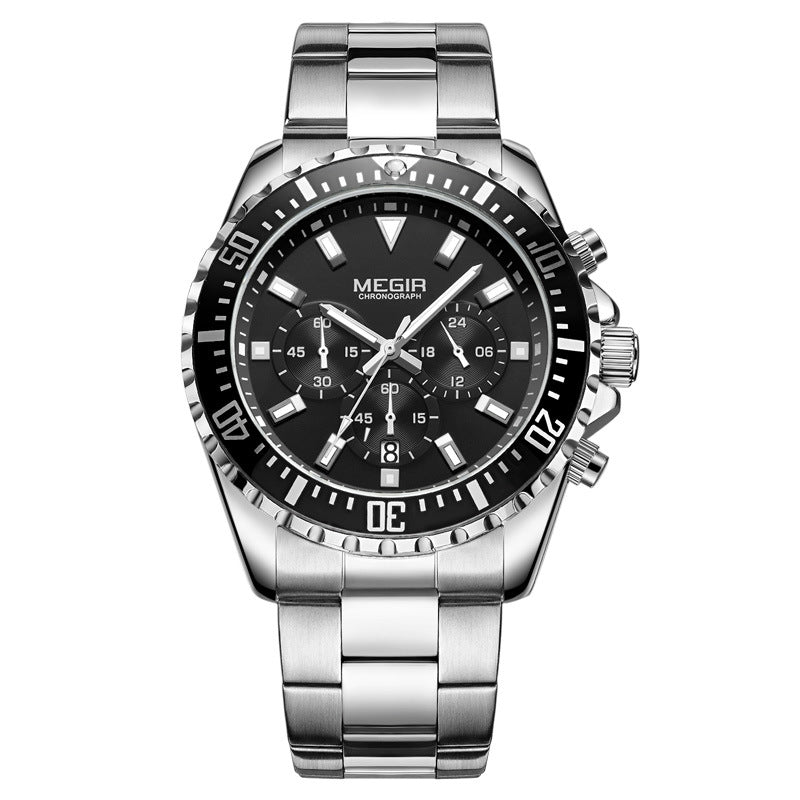 Chronograph Steel Sports Watch