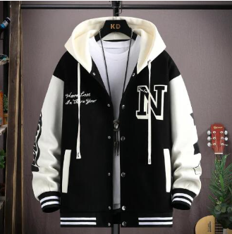 Hooded Varsity Jacket